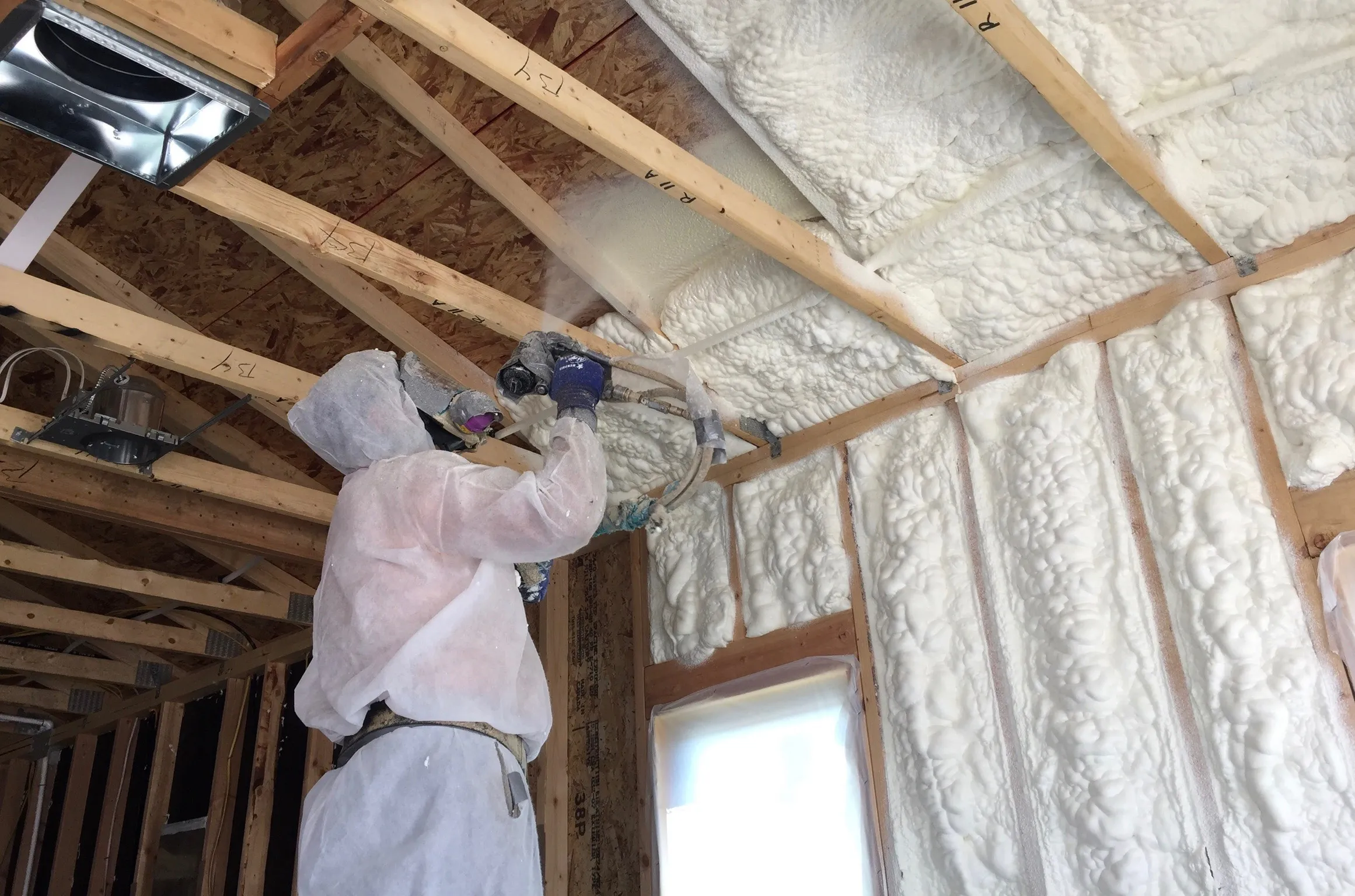 open-cell spray foam insulation